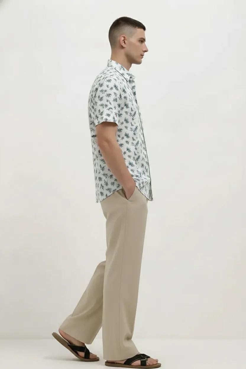 Men Floral Printed Casual Shirt