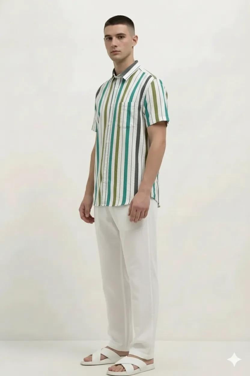 Men Striped Casual Shirt