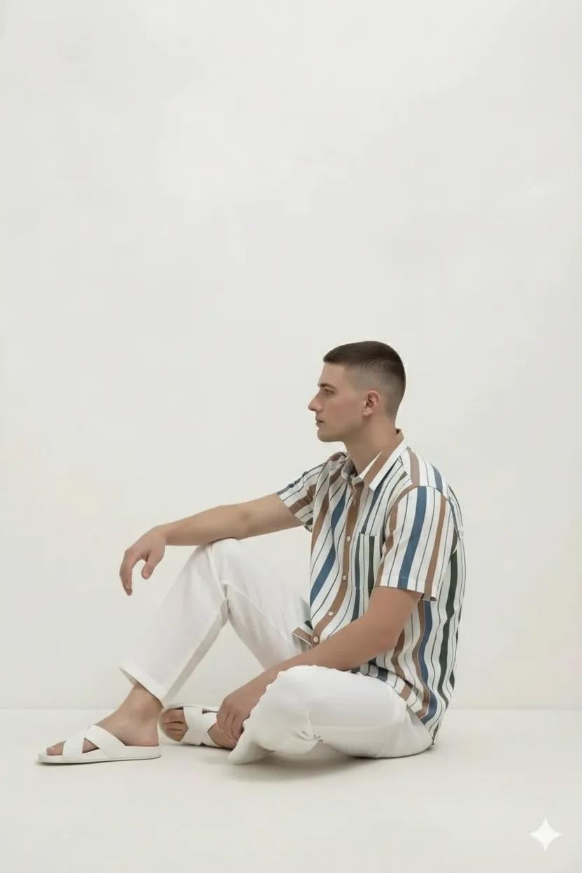 Men Striped Casual Shirt