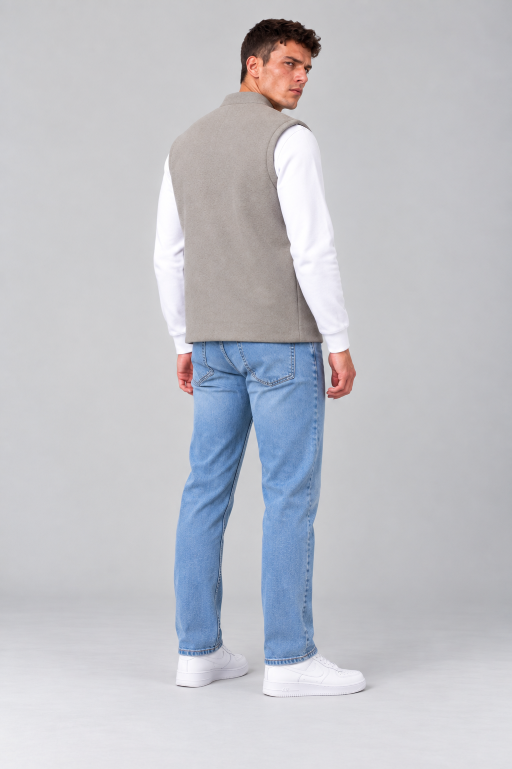 Men’s Regular Fit Waistcoat – Natural