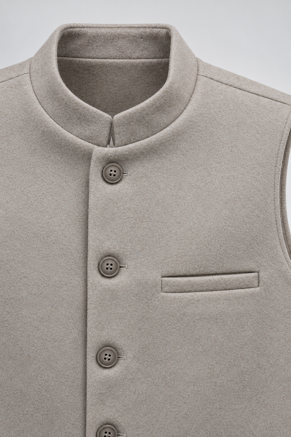 Men’s Regular Fit Waistcoat – Natural
