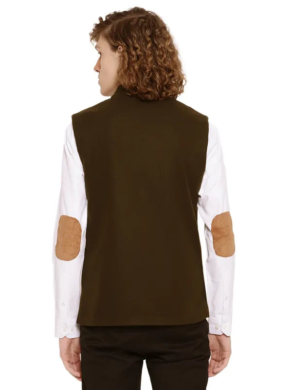 Mettle Men Olive Green Waistcoat