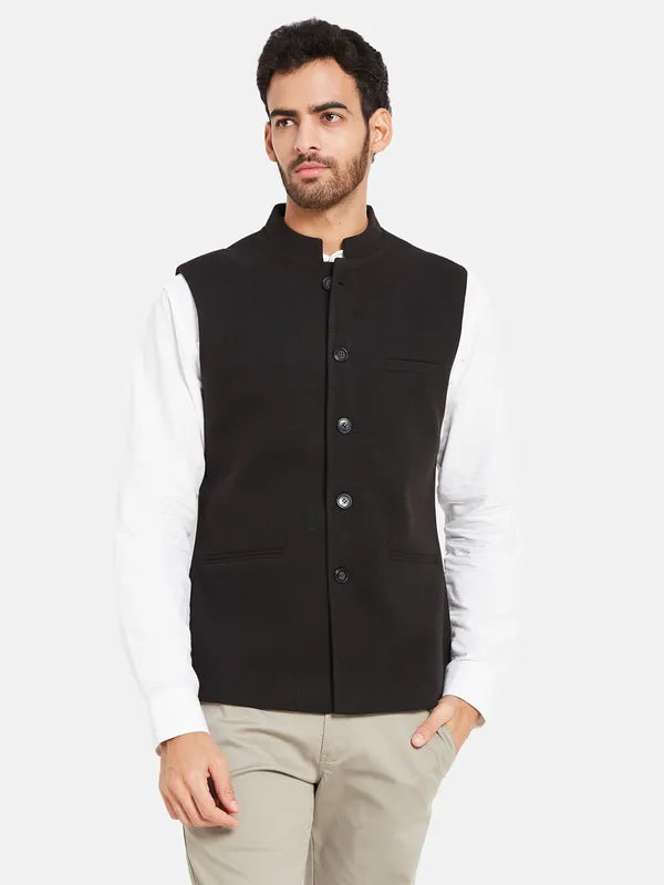 Cotton Linen Nehru Jacket