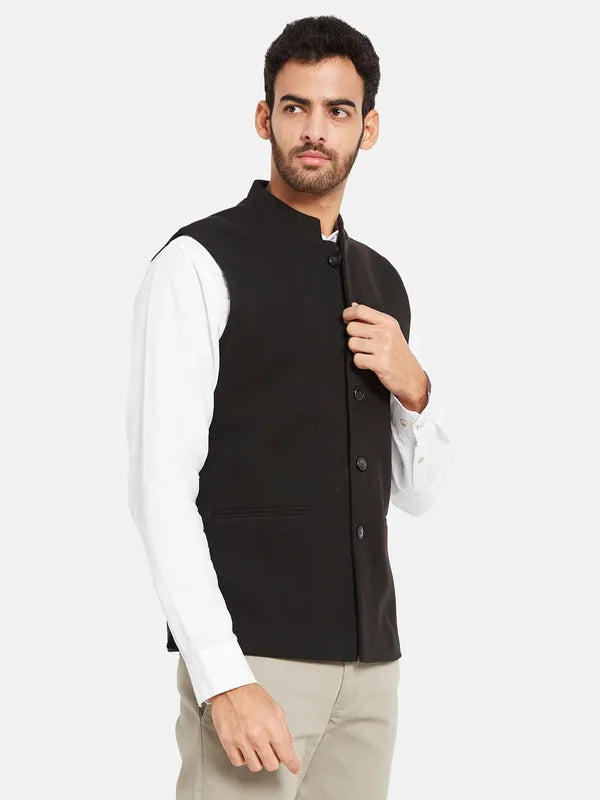 Cotton Linen Nehru Jacket