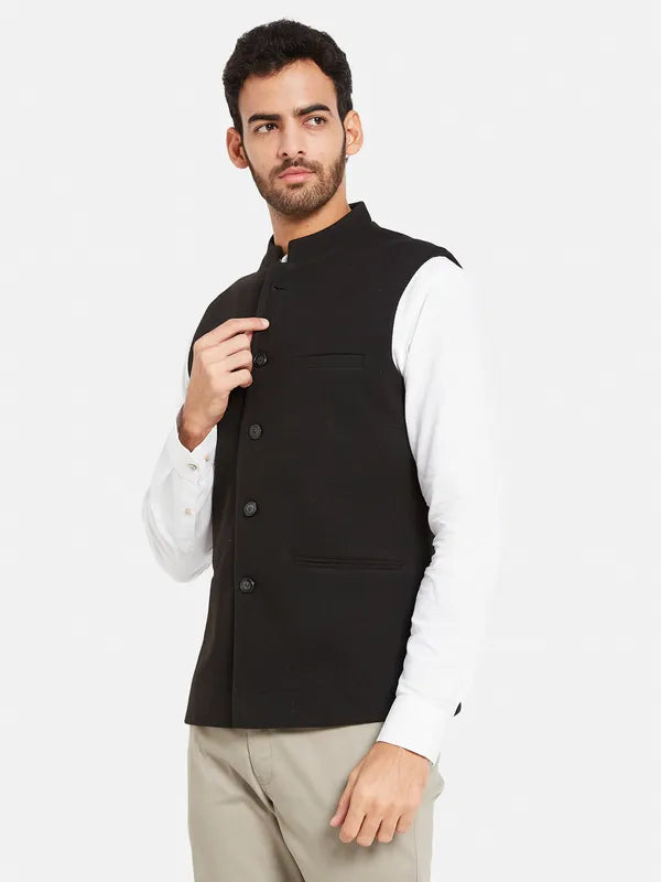 Cotton Linen Nehru Jacket