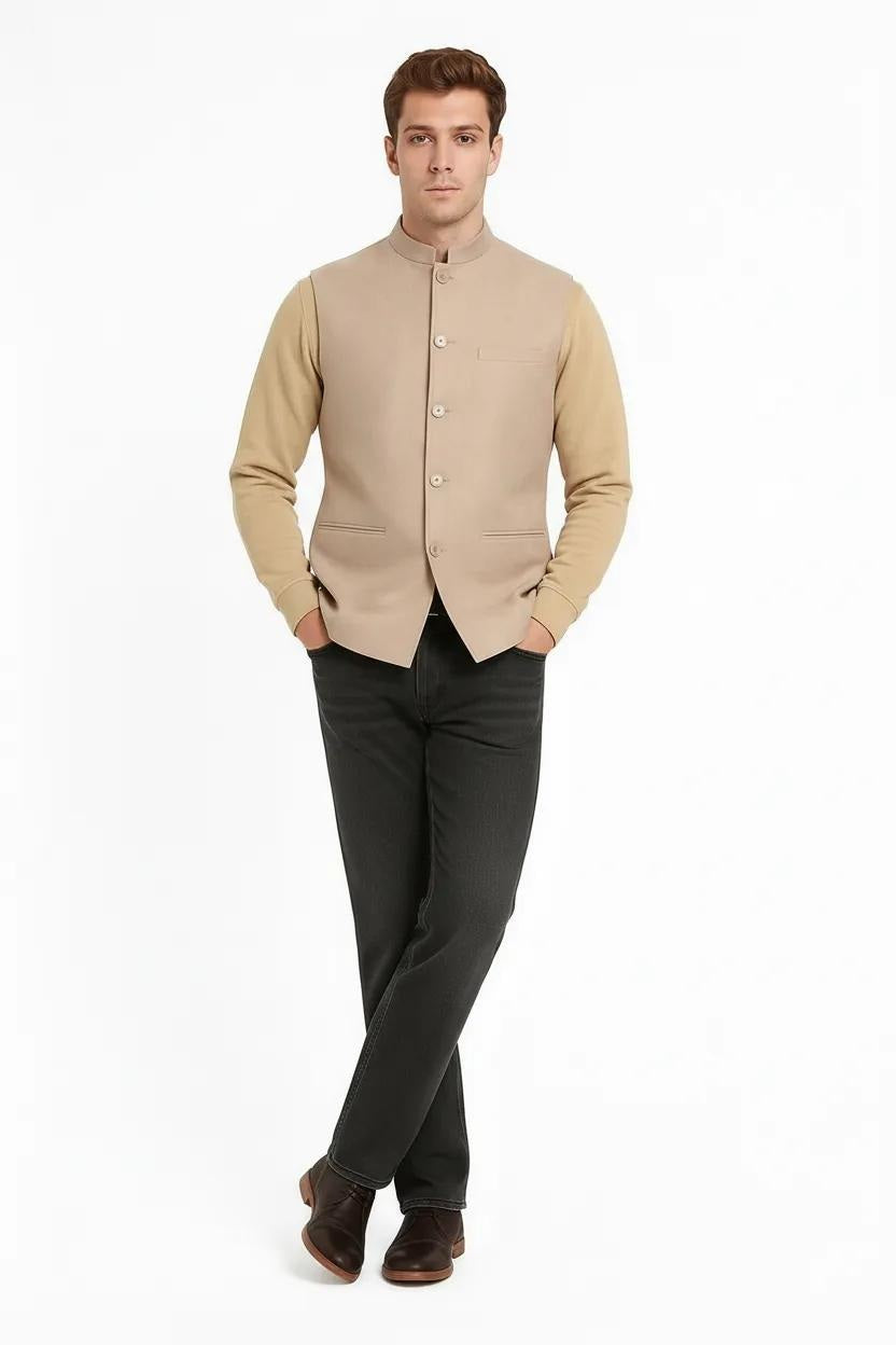 Men Solid Coat