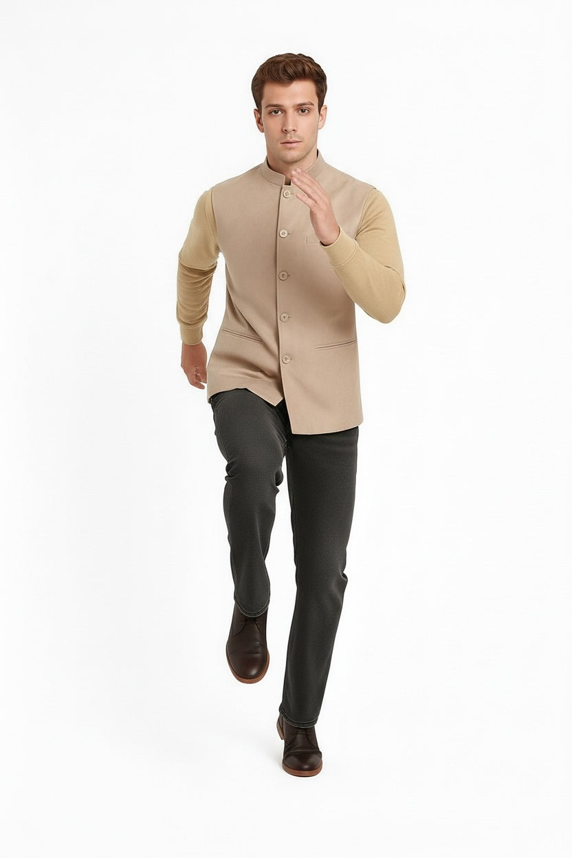 Men Solid Coat