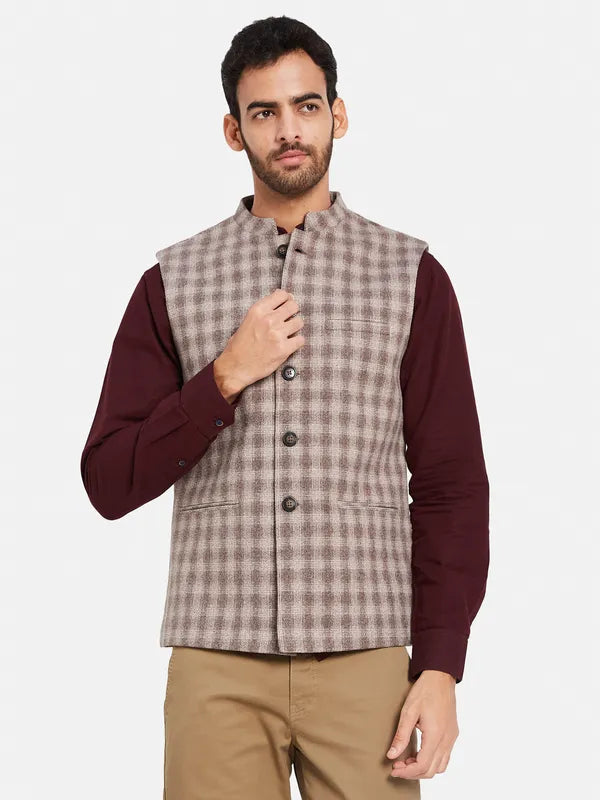 Cotton Linen Nehru Jacket