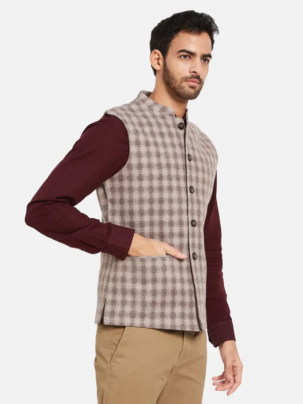 Cotton Linen Nehru Jacket