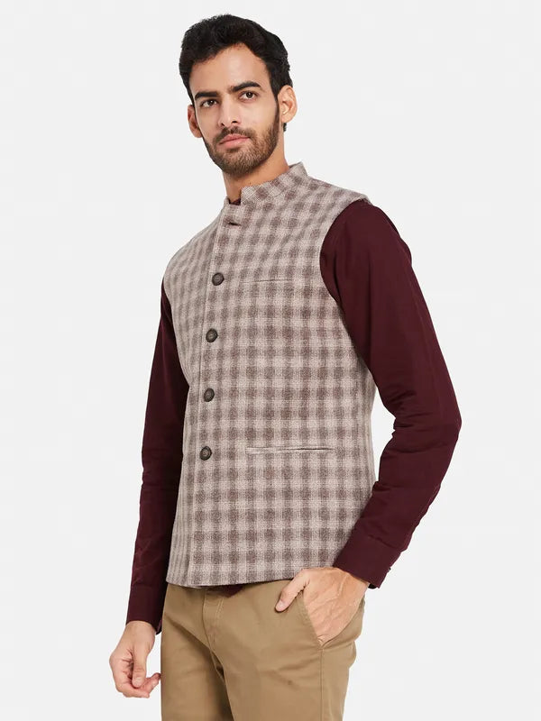 Cotton Linen Nehru Jacket