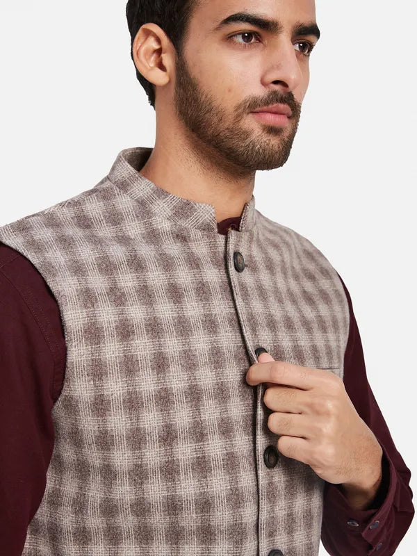 Cotton Linen Nehru Jacket