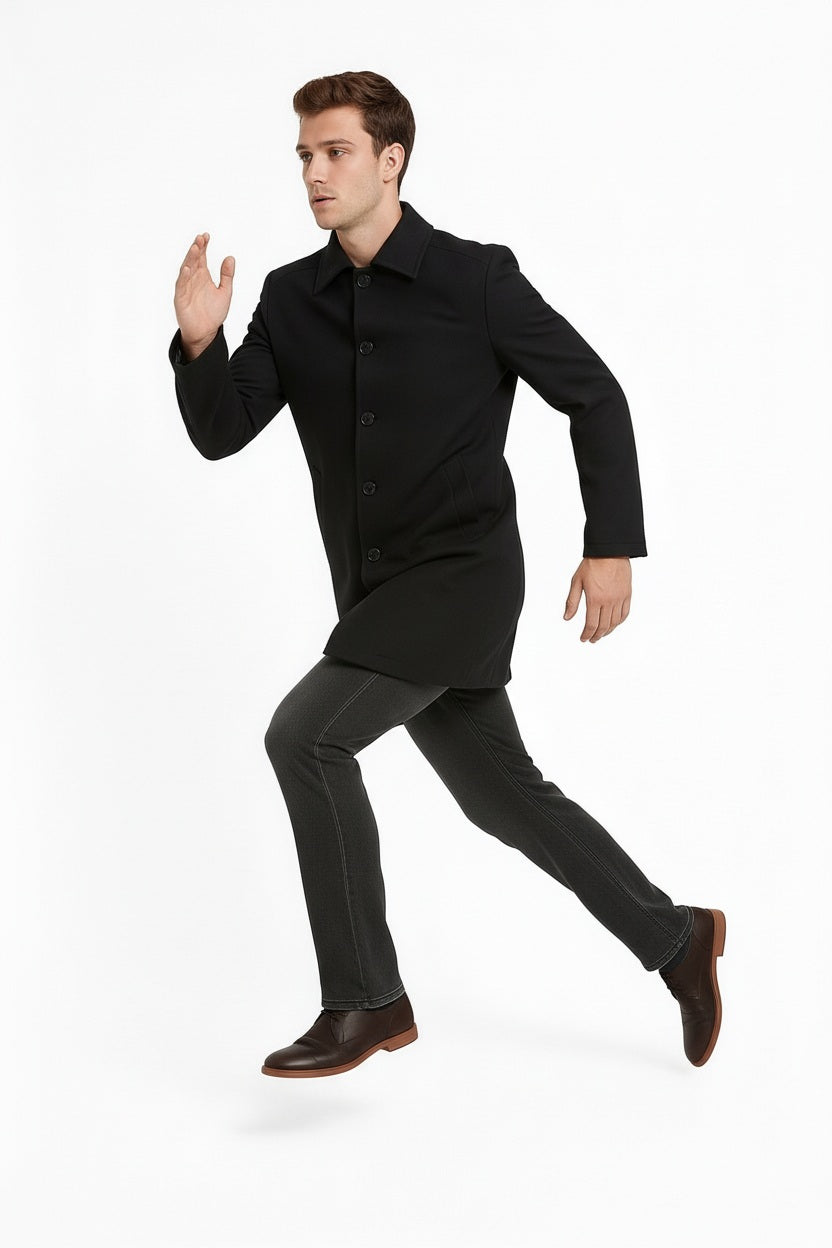 Men Solid Coat