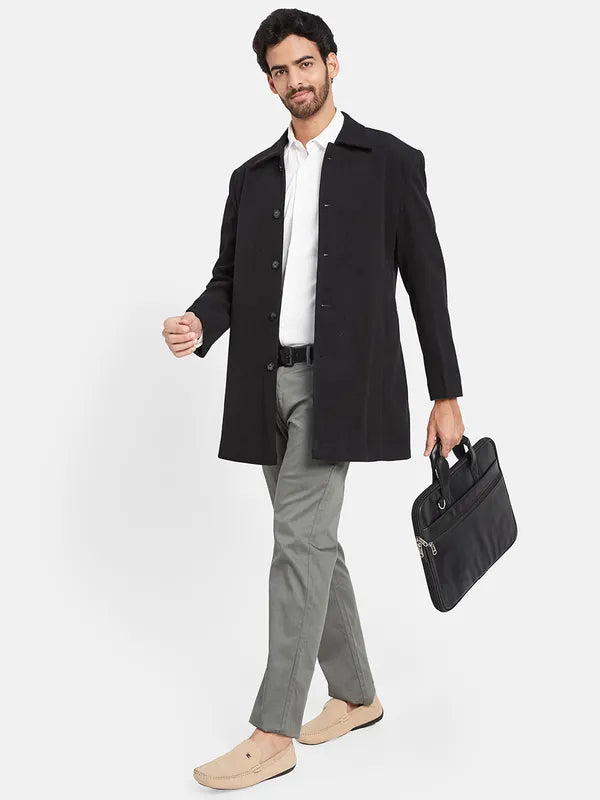 Mettle Men Single-Breasted Overcoat