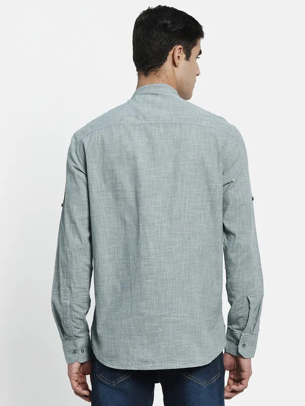 Men Grey Casual Shirt