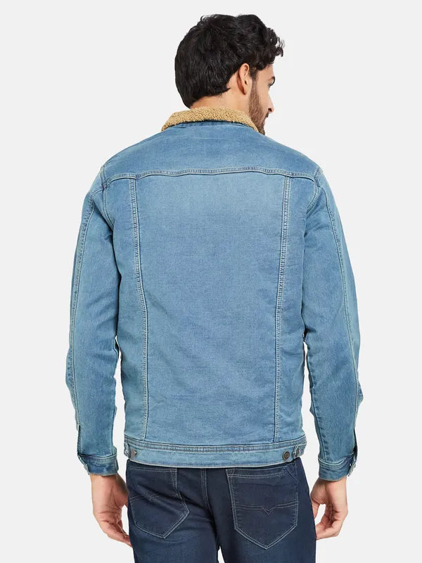 Mettle Men Blue Woven Jacket