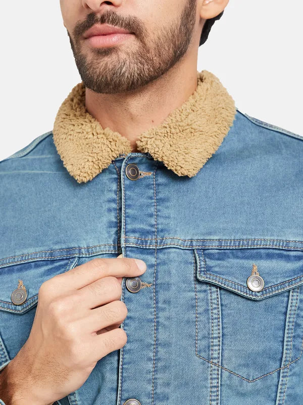 Mettle Men Blue Woven Jacket