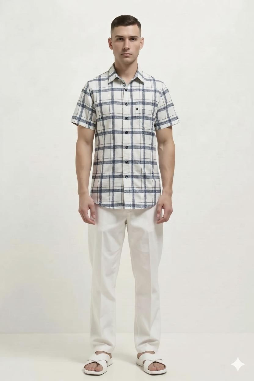 Men Checked Casual Shirt