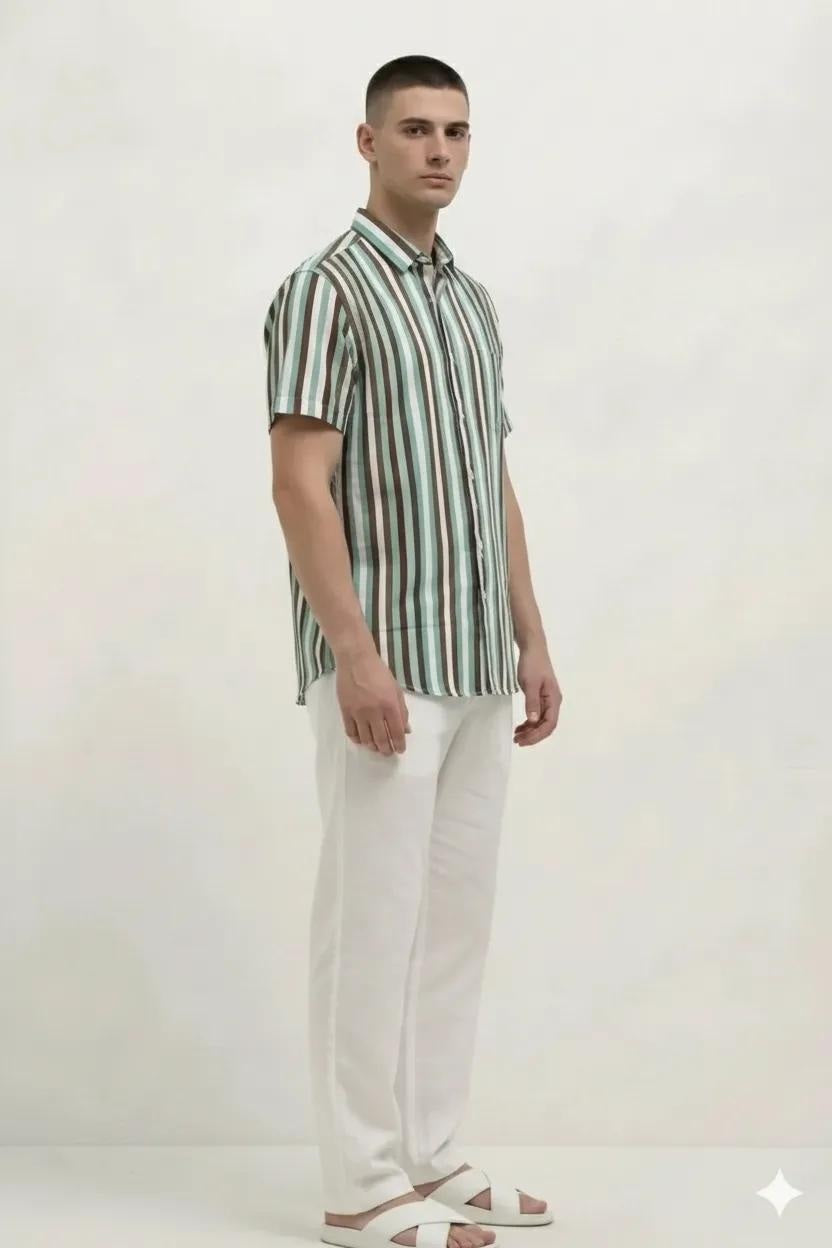 Men Striped Casual Shirt