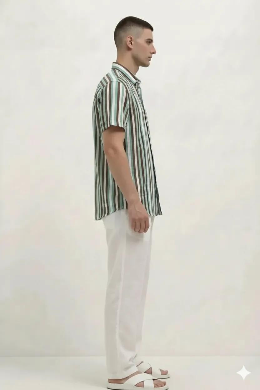 Men Striped Casual Shirt