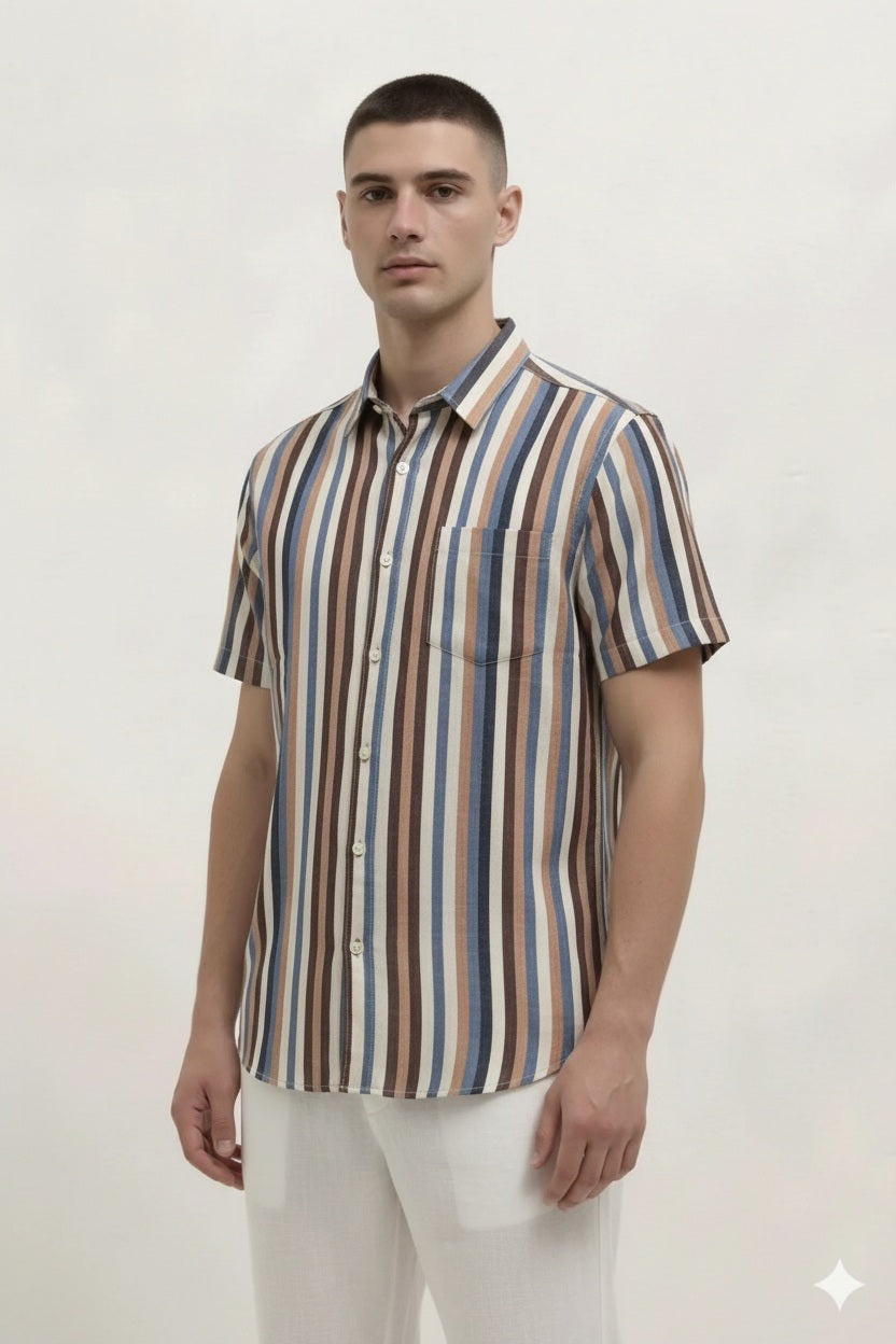 Men Striped Casual Shirt
