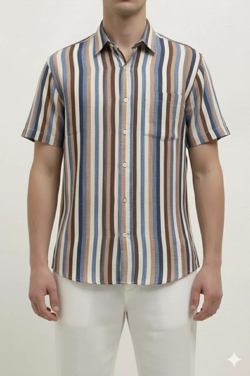 Men Striped Casual Shirt