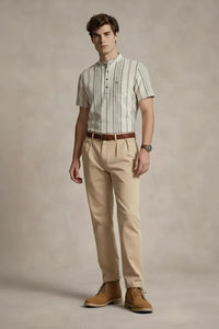 Men Natural Multi Stripes Striped Casual Shirt