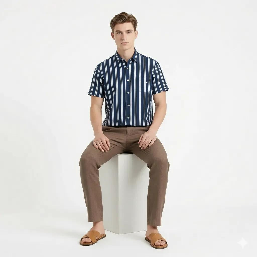 Men Striped Casual Shirt