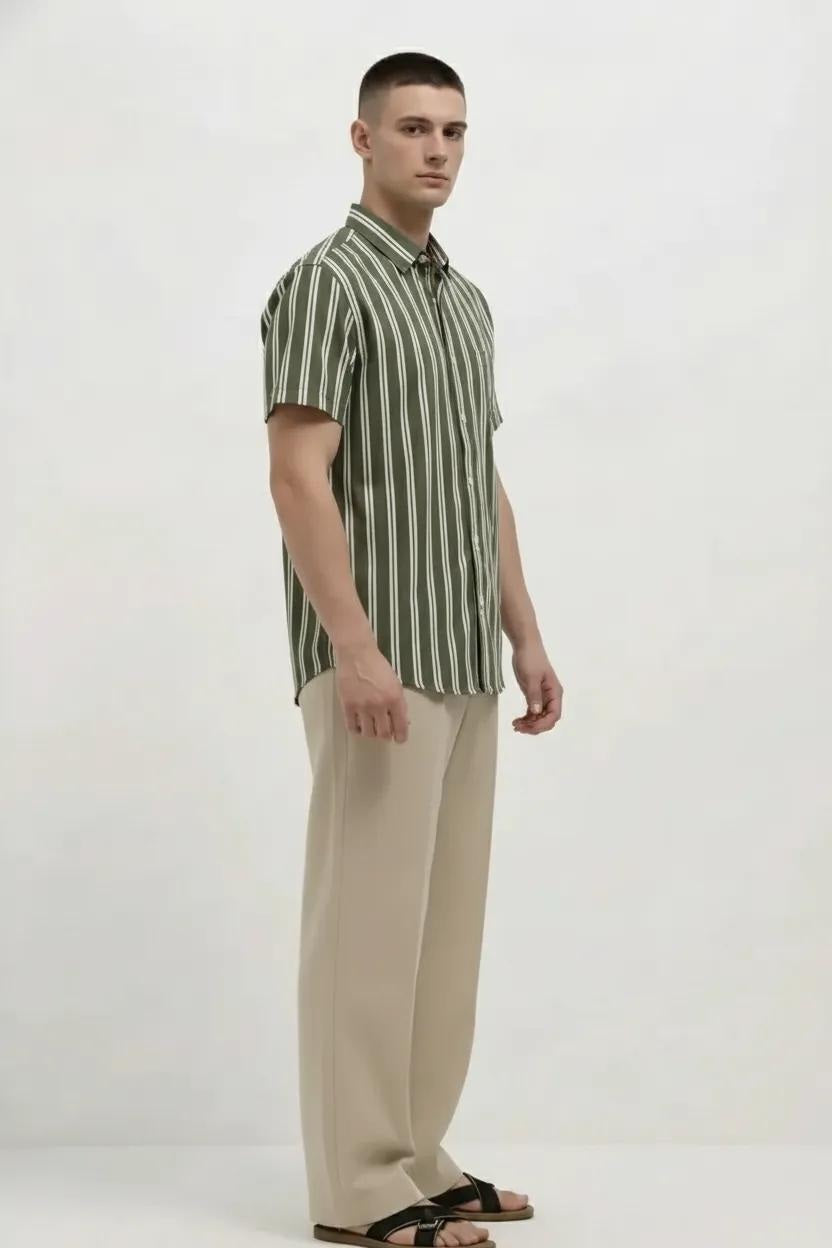 Men Striped Casual Shirt