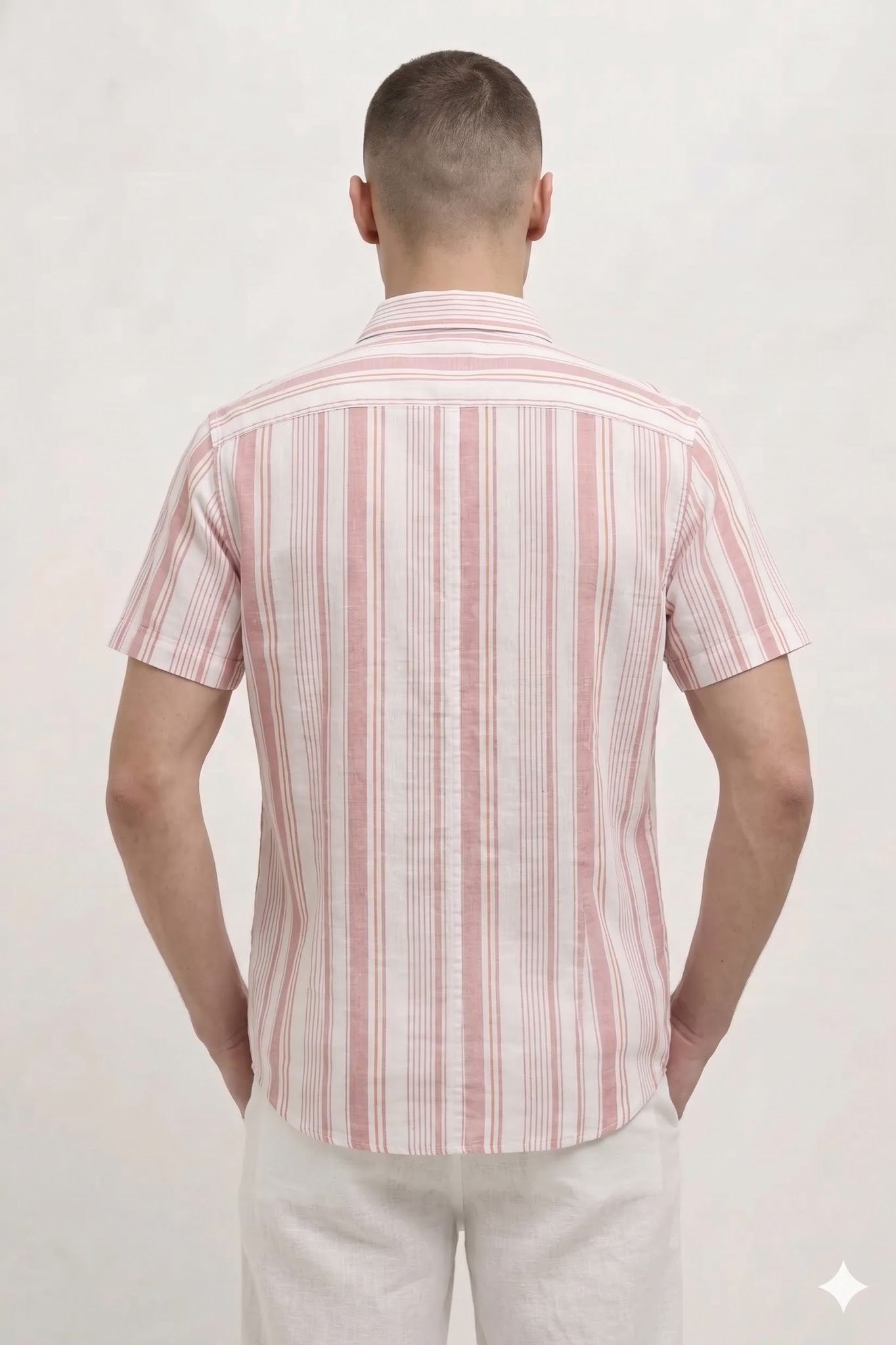 Men Redwood Striped Casual Shirt
