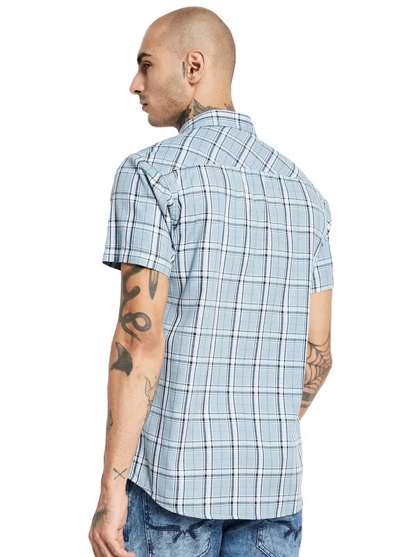 Mettle Tartan Checked Cotton Casual Shirt