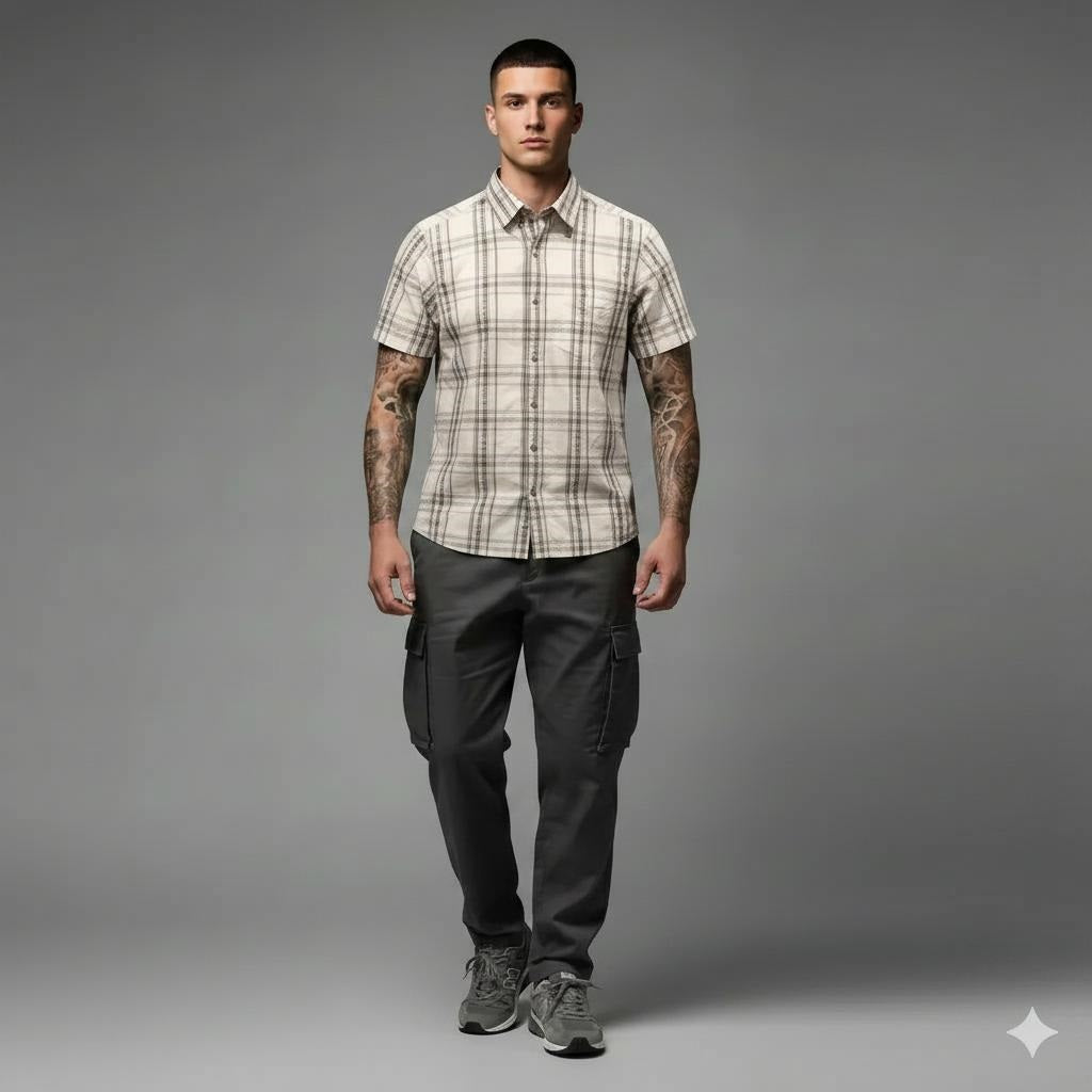 Men Checked Casual Shirt