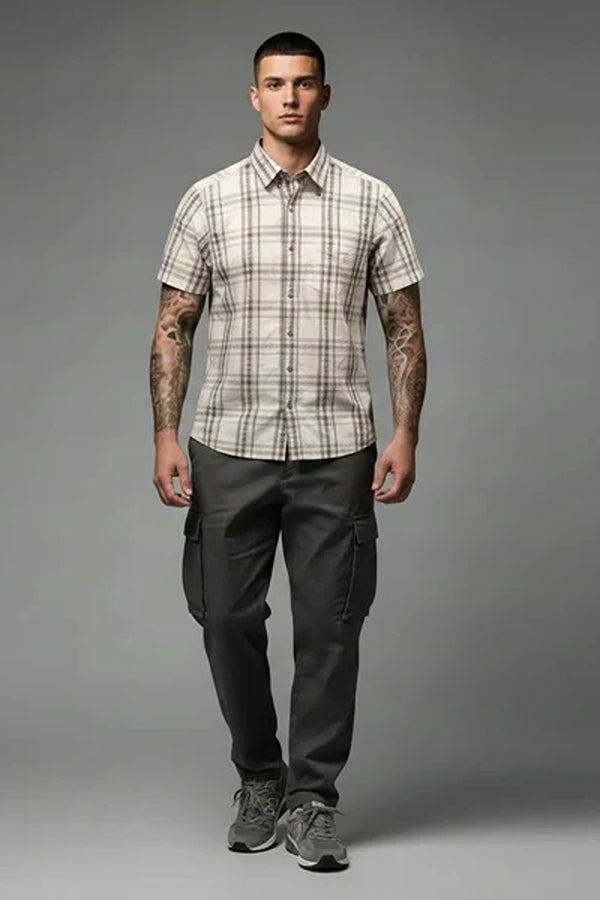 Men Checked Casual Shirt