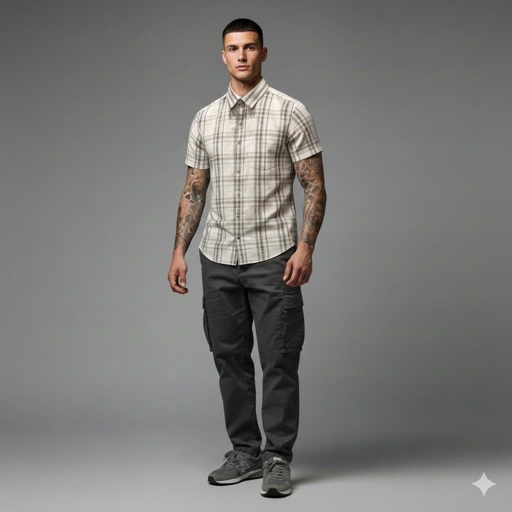 Men Checked Casual Shirt