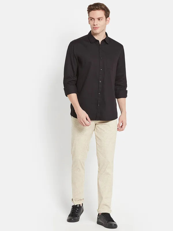 Men Black Casual Shirt