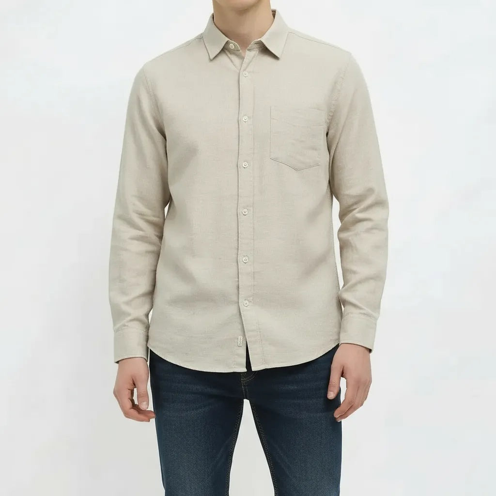 Men Natural Casual Shirt