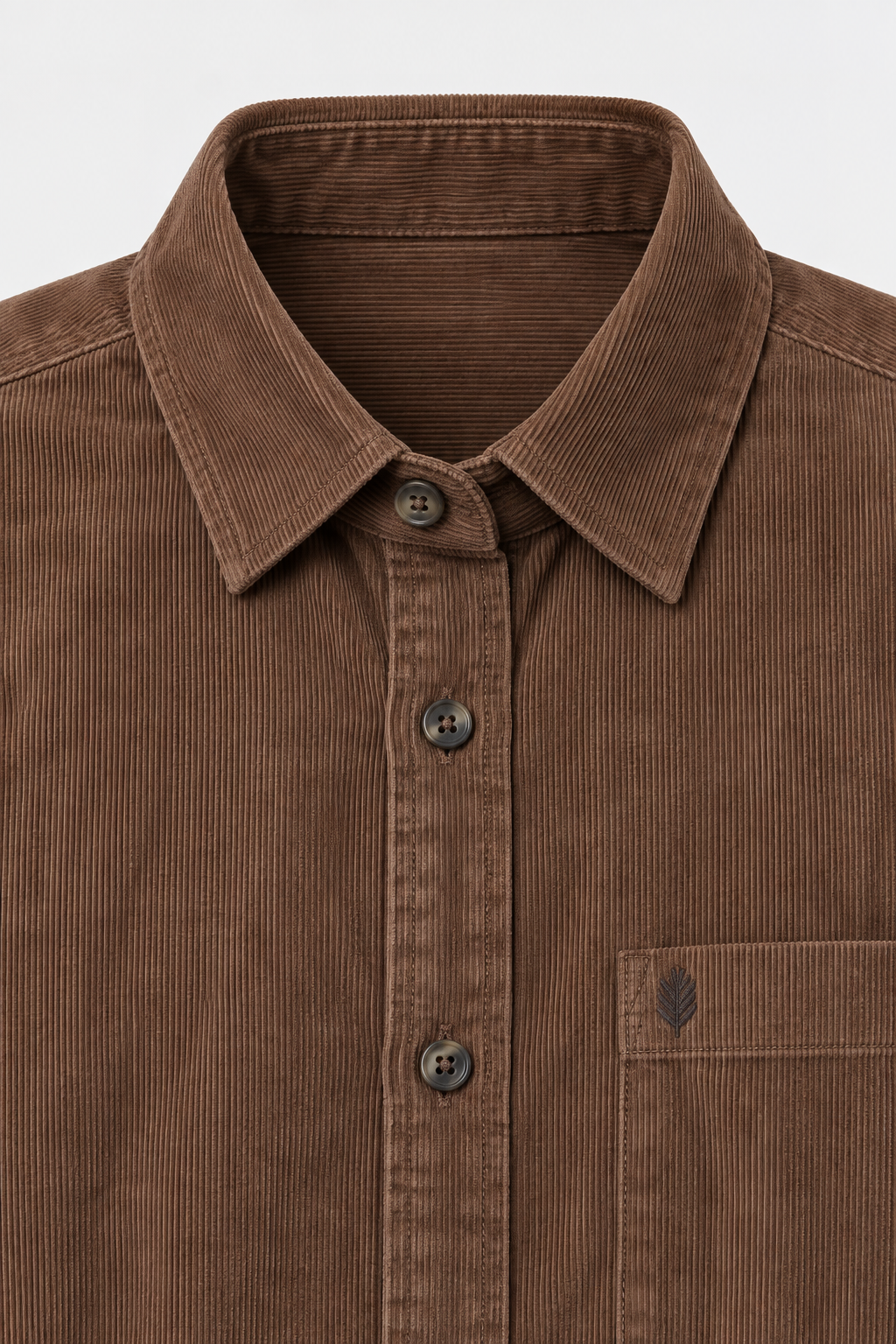 Men’s Regular Fit Corduroy Shirt – Mouse Full Sleeve Casual Shirt