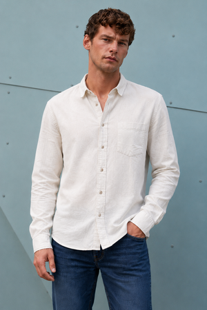 Men’s Onyx Corduroy Full Sleeve Shirt – Regular Fit Casual Shirt