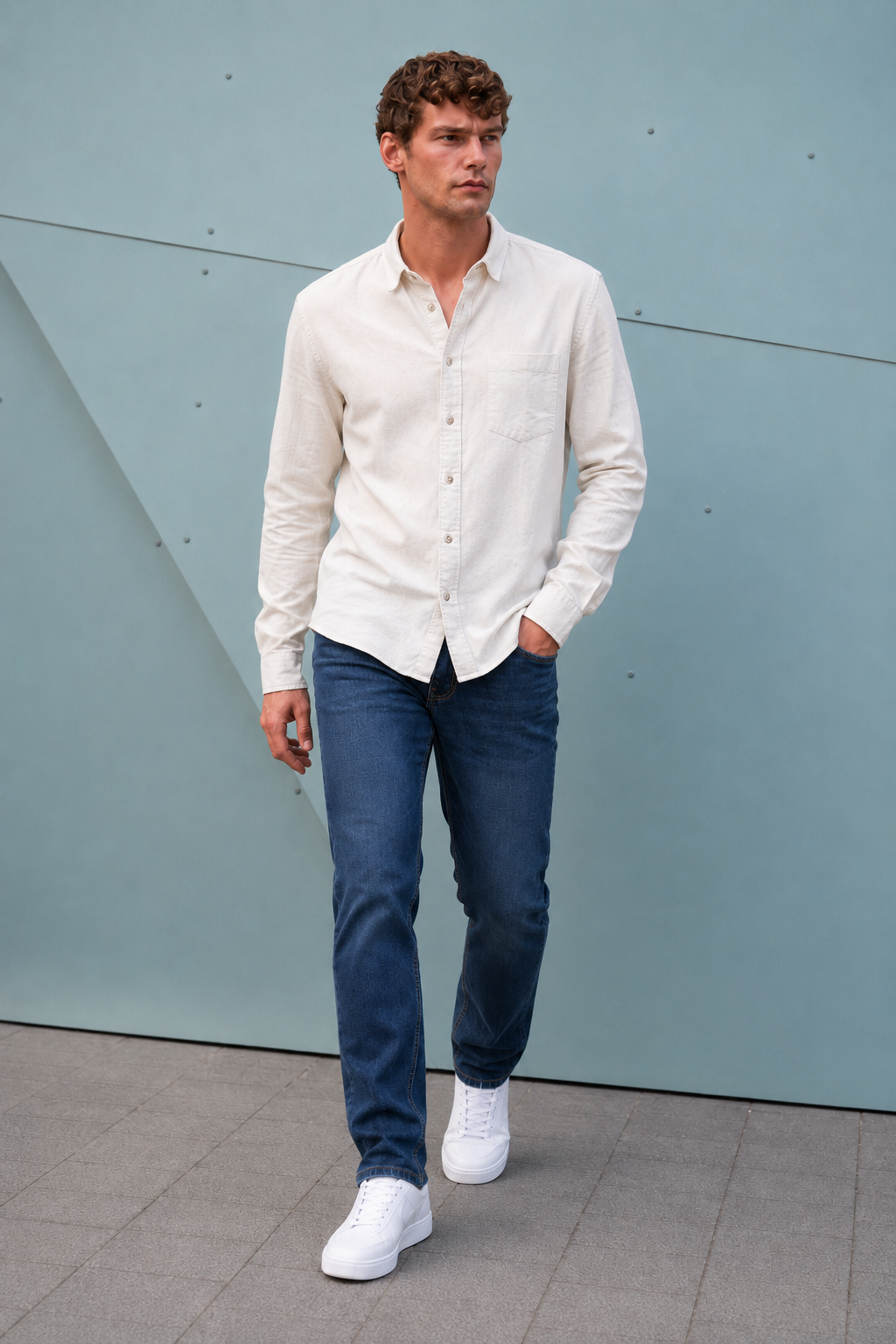 Men’s Onyx Corduroy Full Sleeve Shirt – Regular Fit Casual Shirt