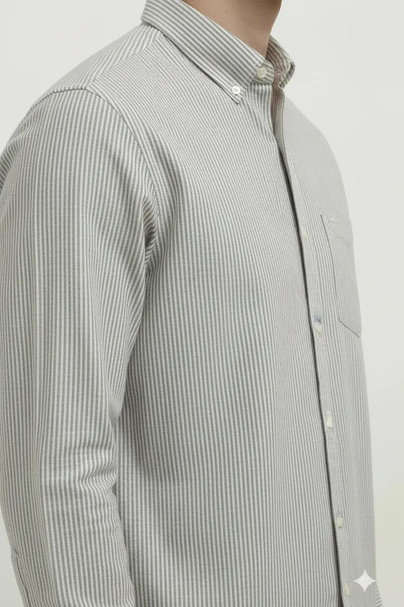 Men Natural Multi Stripes Striped Casual Shirt