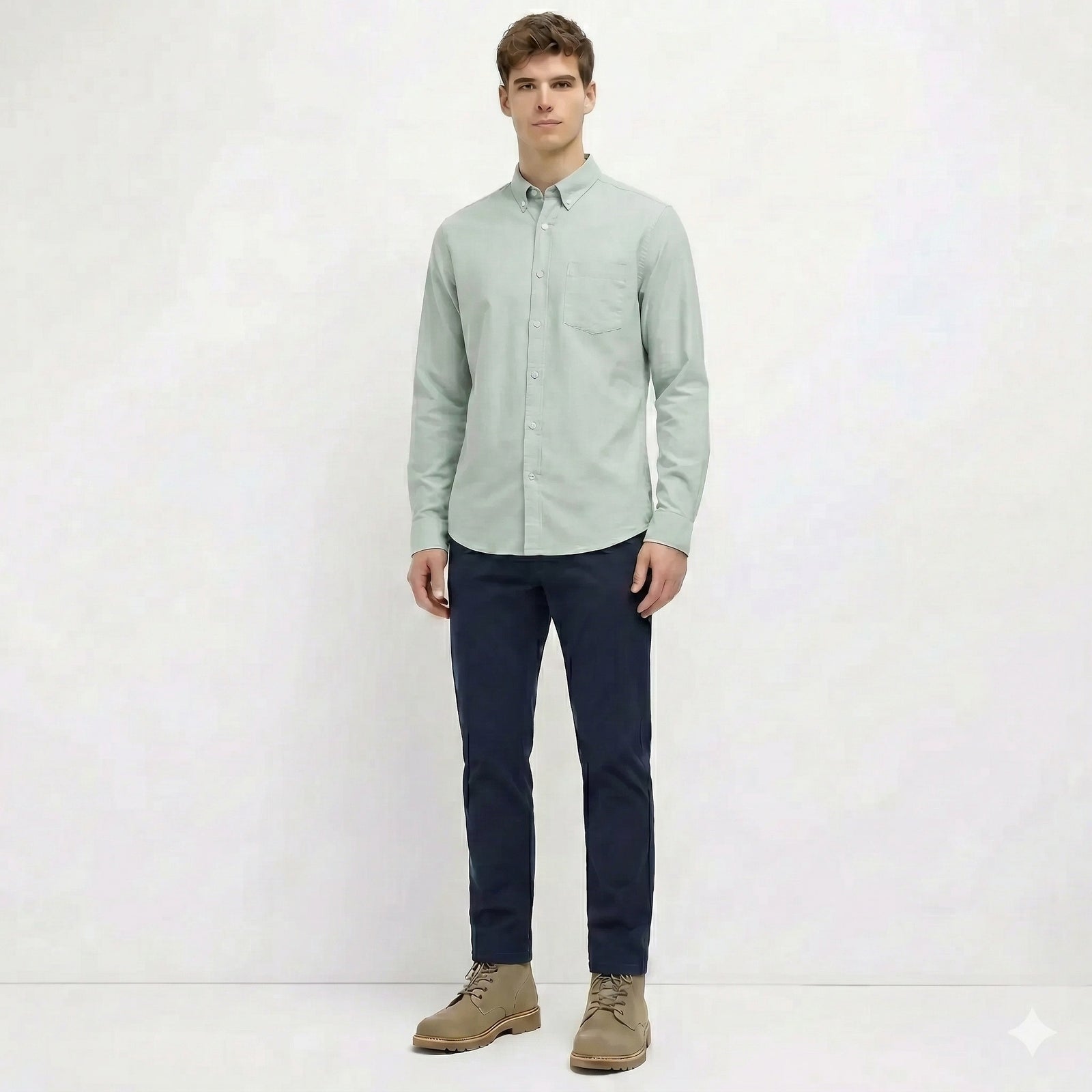 Men Fern Solid Casual Shirt