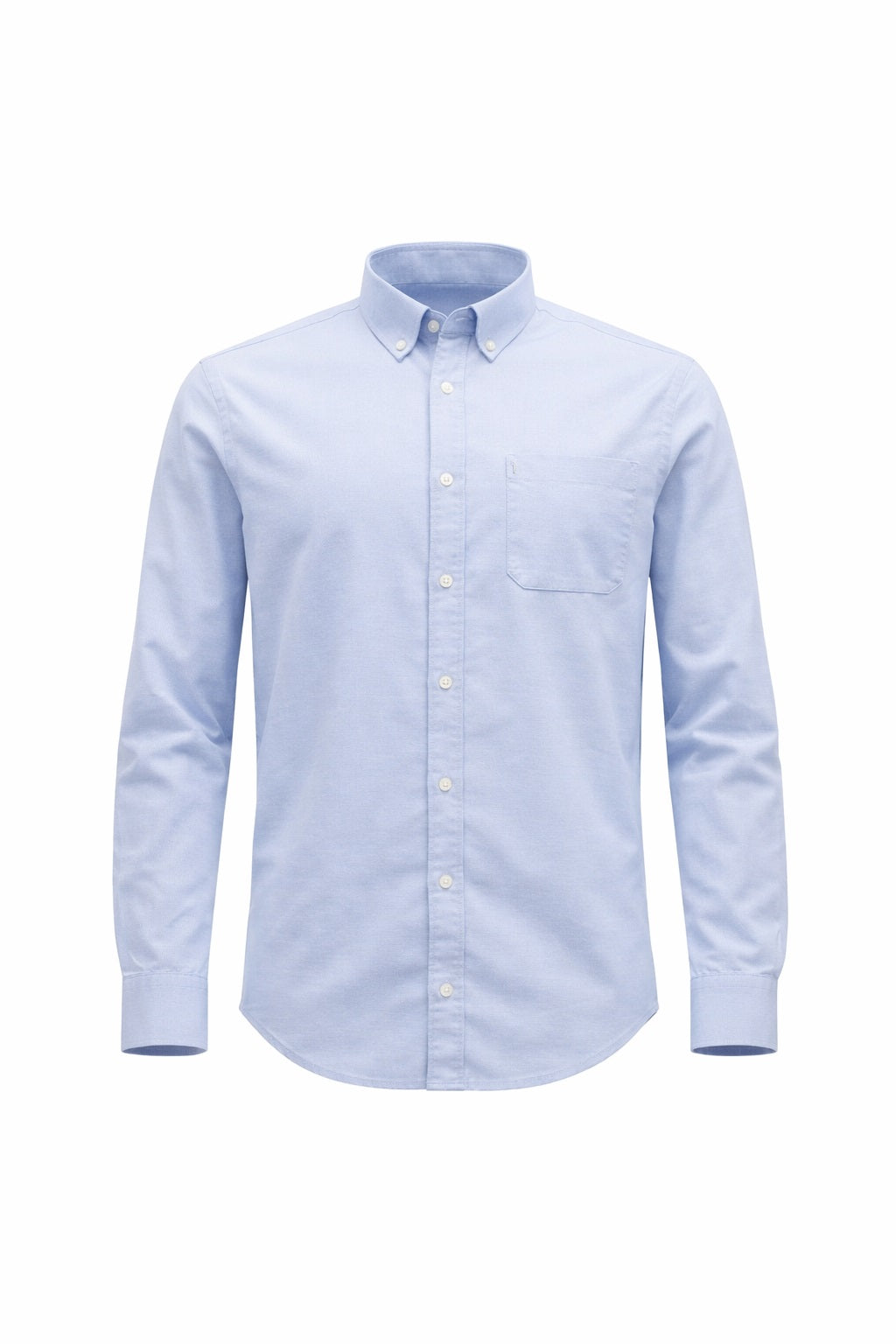 Men Sky Blue Solid Casual Shirt