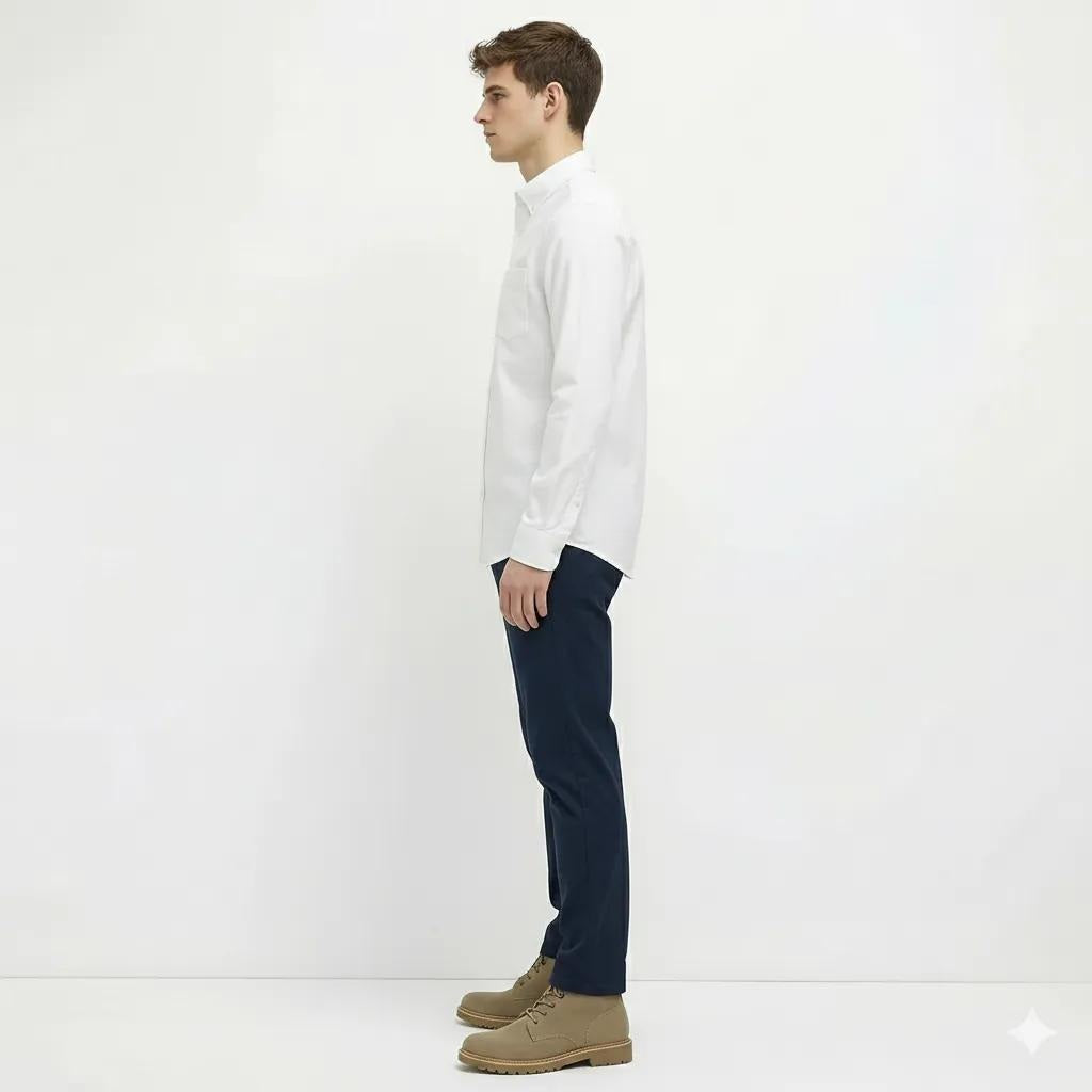 Men White Casual Shirt