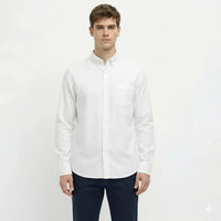 Men White Casual Shirt