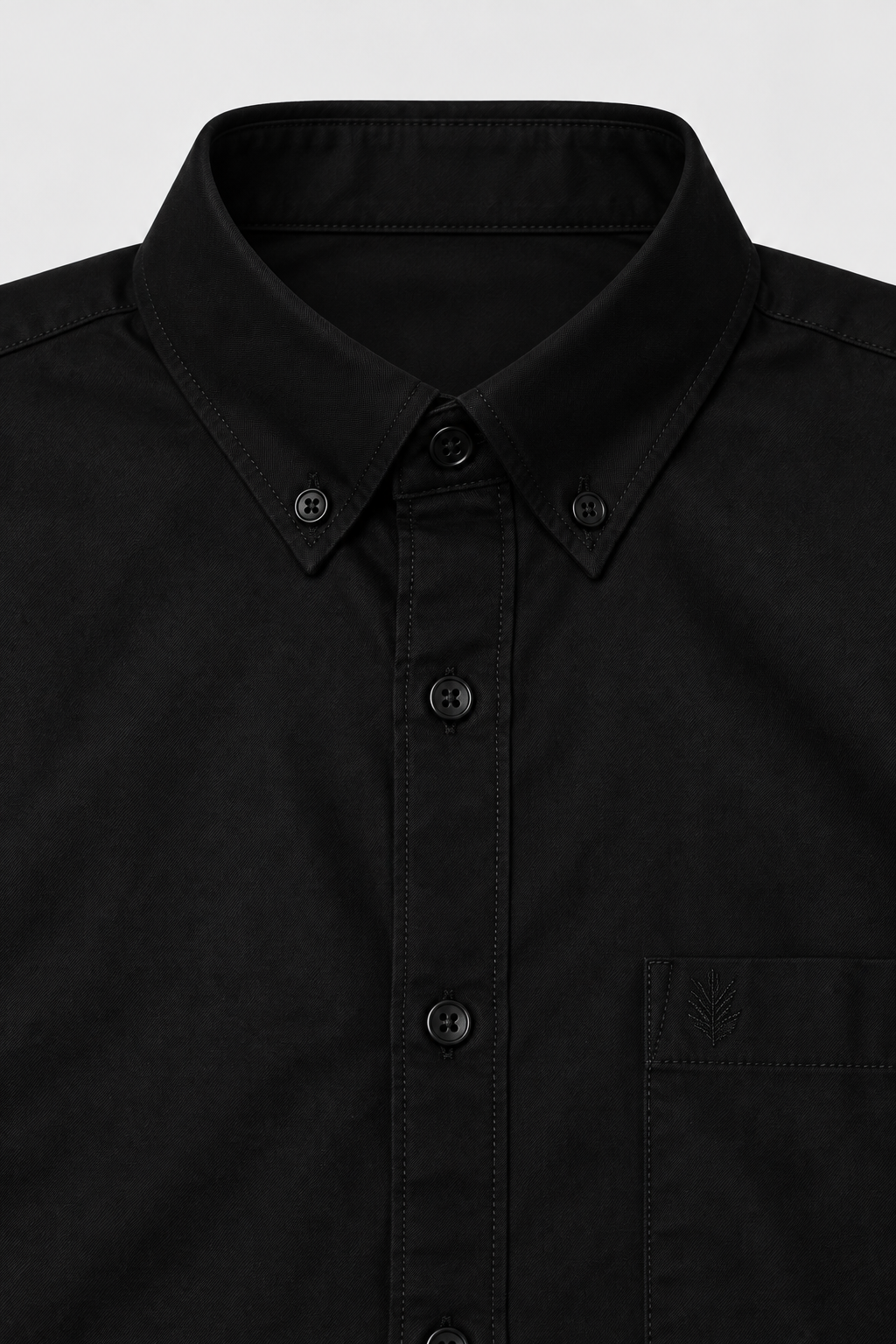 Men’s Regular Fit Corduroy Shirt – Black Full Sleeve Casual Shirt