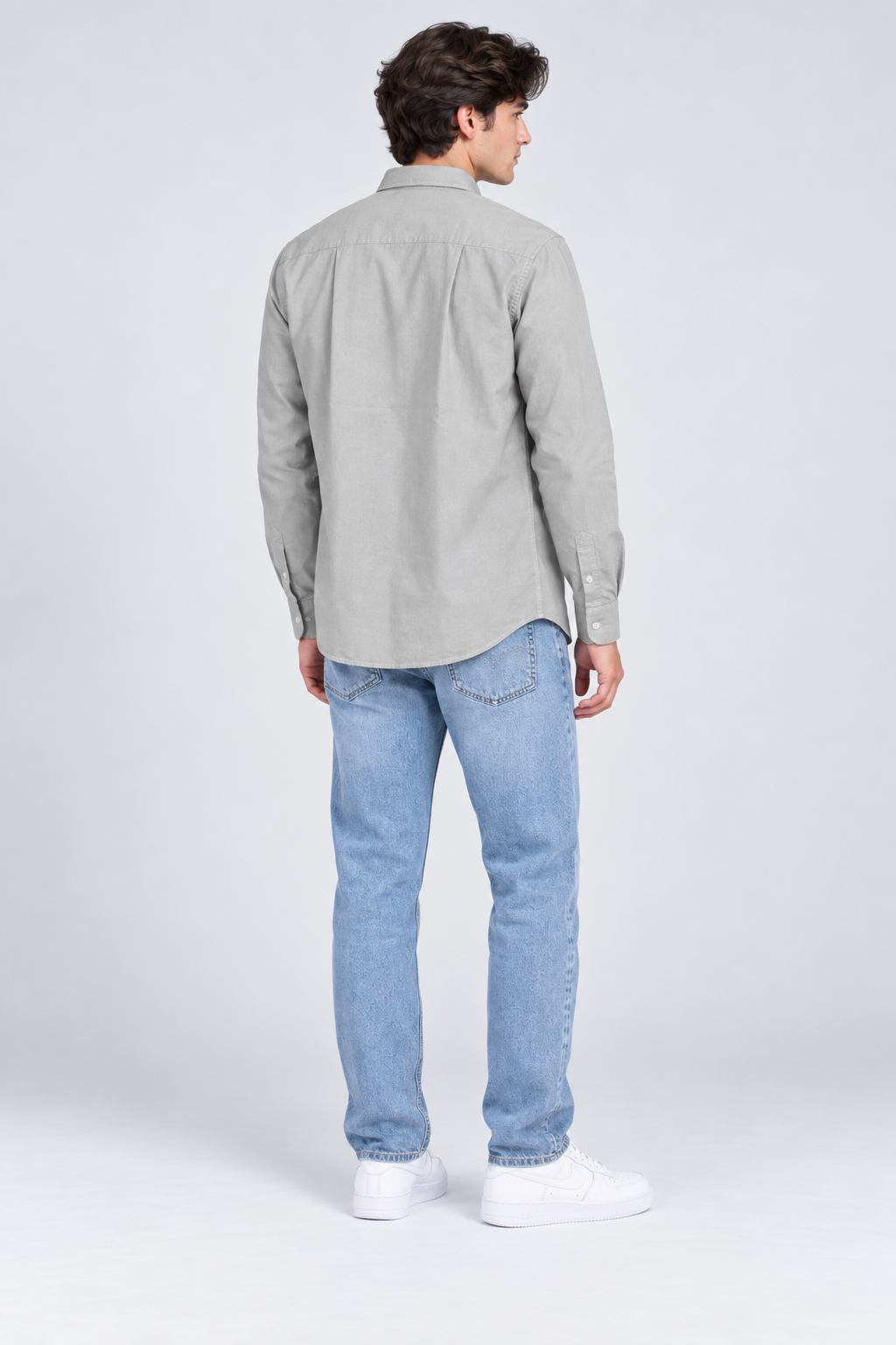 Men’s Regular Fit Oxford Shirt – Fern Green Full Sleeve Button-Down Casual Shirt