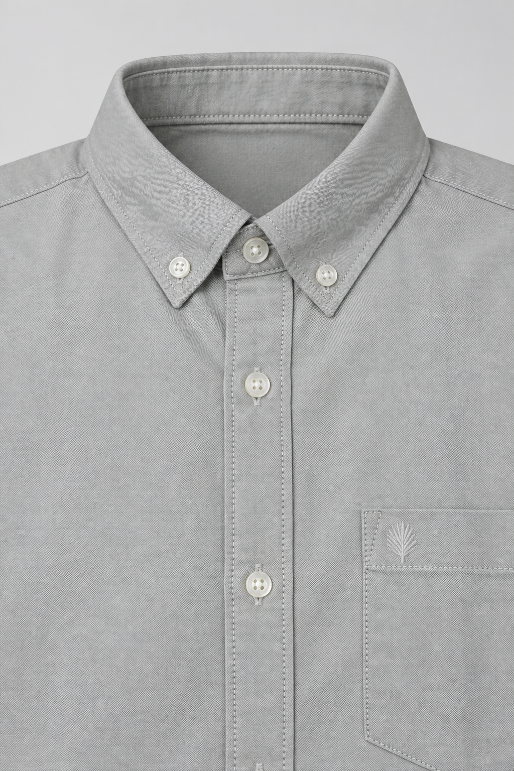 Men’s Regular Fit Oxford Shirt – Fern Green Full Sleeve Button-Down Casual Shirt