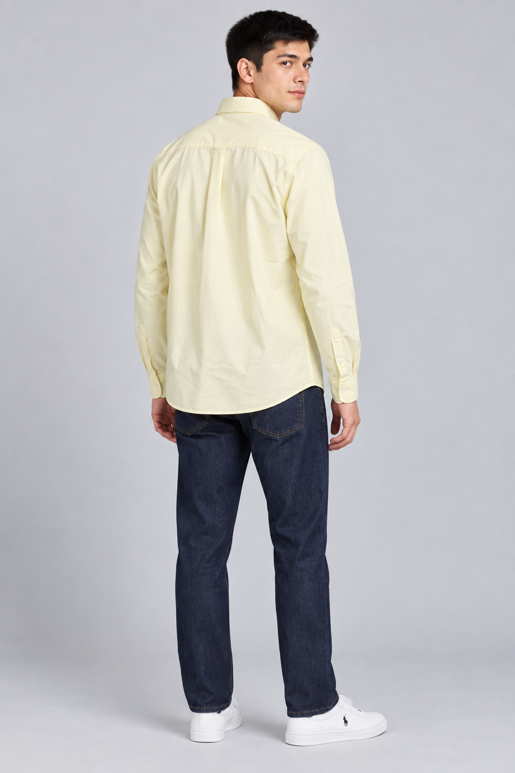 Men’s Lemon Oxford Core Full Sleeve Shirt – Regular Fit