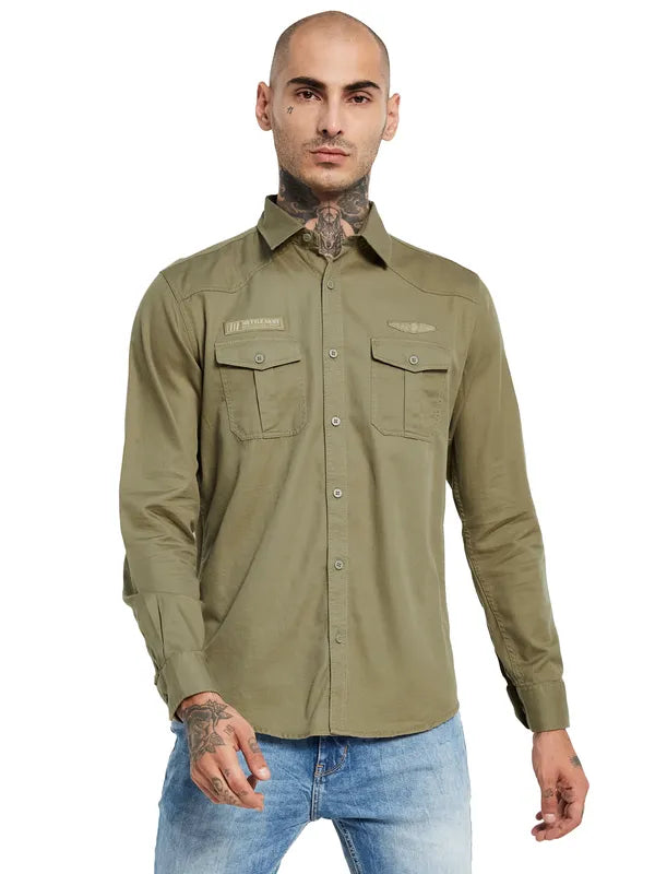 Mettle Men Cotton Casual Shirt