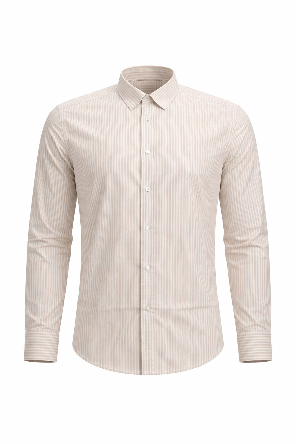 Men Natural Striped Casual Shirt