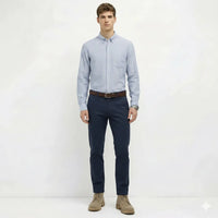 Men Sky Striped Casual Shirt